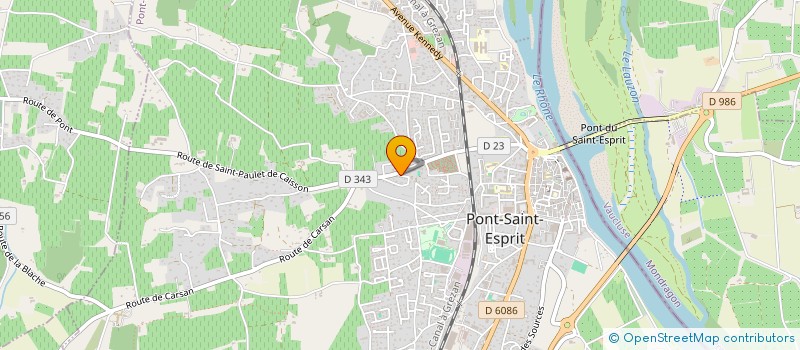 localisation de l'entreprise DES FORTS  PONT-SAINT-ESPRIT