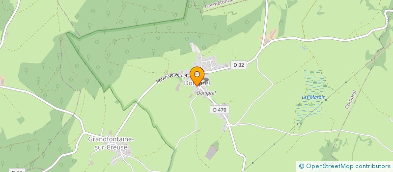 localisation de l'entreprise DES FOYARDS  DOMPREL