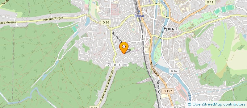 localisation de l'entreprise DES FRANCS à CHANTRAINE