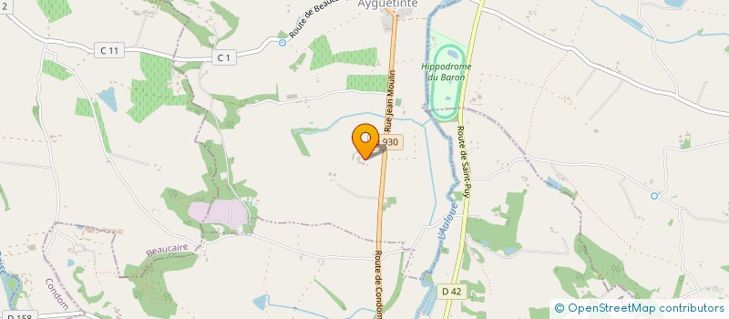 localisation de l'entreprise DES FRENES  AYGUETINTE