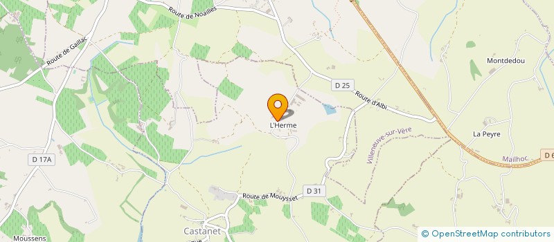 localisation de l'entreprise DES FRENES  CASTANET