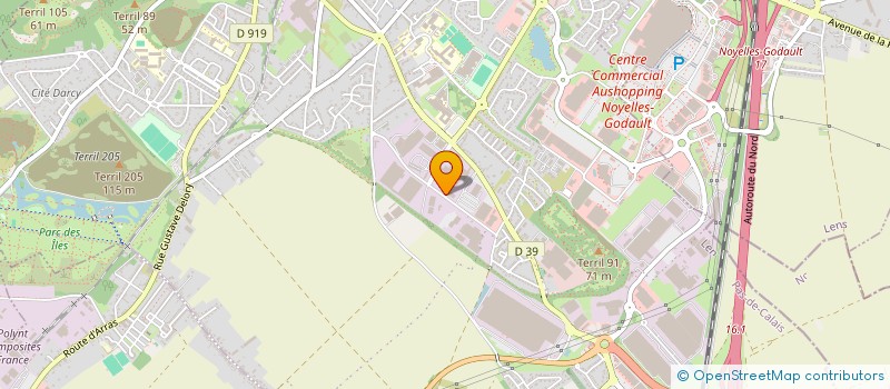 localisation de l'entreprise DES GAIS ET FRANCS COMPAGNONS DU TUHC  HENIN-BEAUMONT