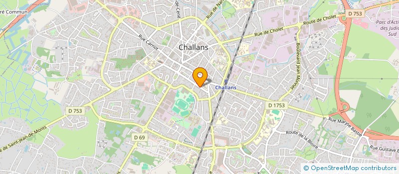 localisation de l'entreprise DES GALERIES à CHALLANS