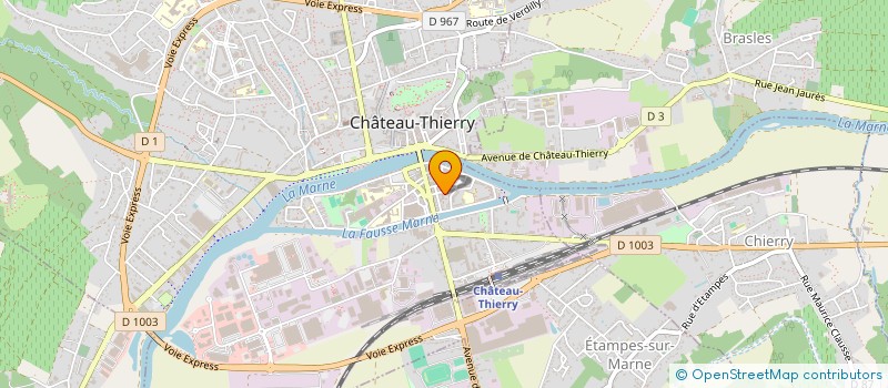 localisation de l'entreprise DES GARAGES à CHATEAU-THIERRY