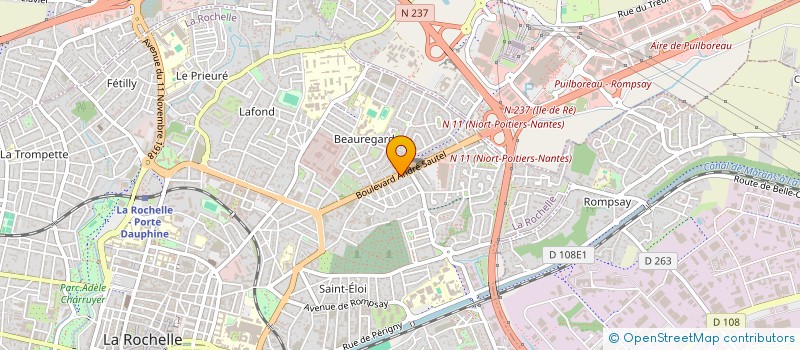 localisation de l'entreprise DES GARAGES OCEAN SUISSE  LA ROCHELLE