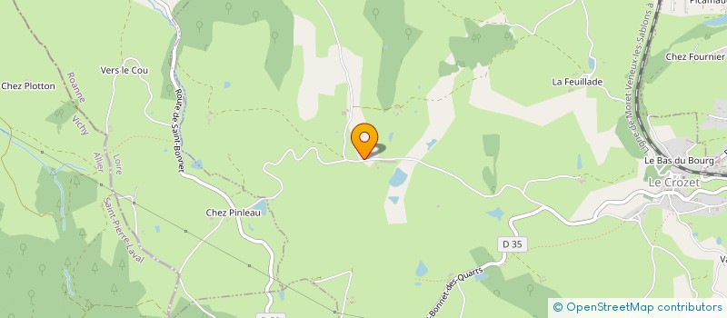 localisation de l'entreprise DES GARCEAUX  LE CROZET