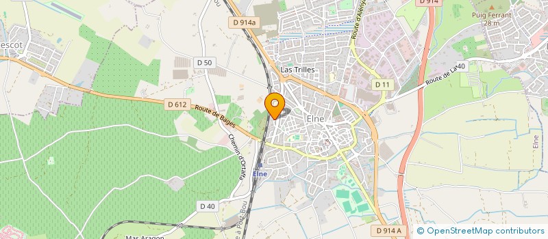 localisation de l'entreprise DES GARENNES  ELNE