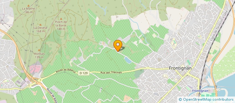 localisation de l'entreprise DES GARRIGUES à FRONTIGNAN