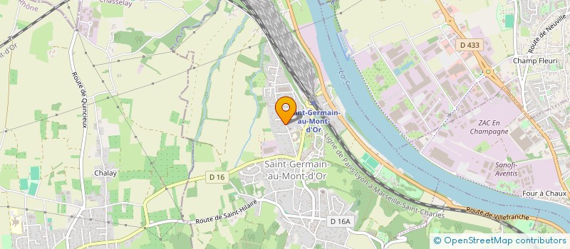 localisation de l'entreprise DES GARS ET DES GLINGUES  SAINT-GERMAIN-AU-MONT-D'OR