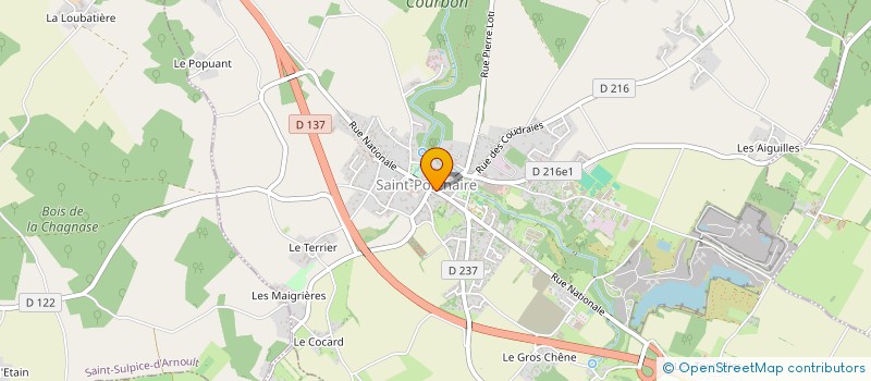localisation de l'entreprise DES GATEAUX ET DU PAIN à SAINT-PORCHAIRE