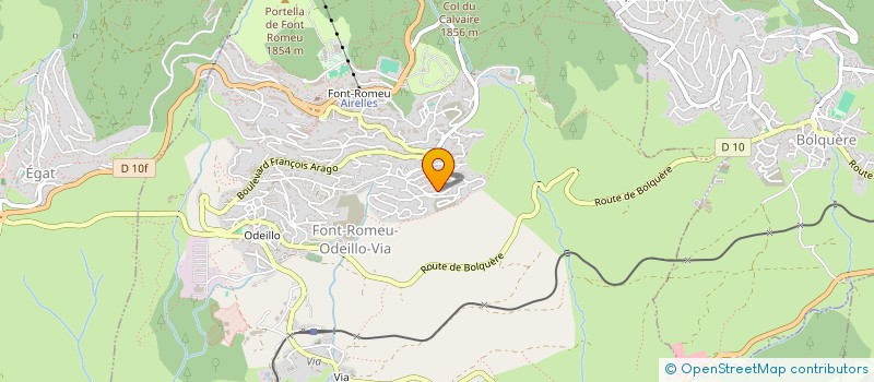 localisation de l'entreprise DES GENETS D'OR  FONT-ROMEU-ODEILLO-VIA