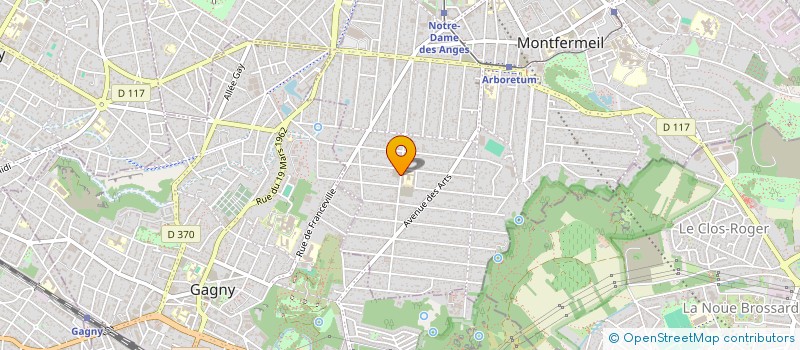 localisation de l'entreprise DES GENIES DANS L'ERE à MONTFERMEIL