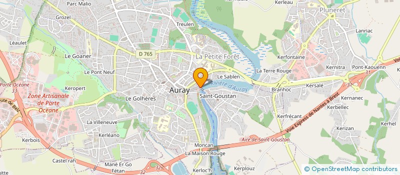 localisation de l'entreprise DES GENS DEJANTES à AURAY