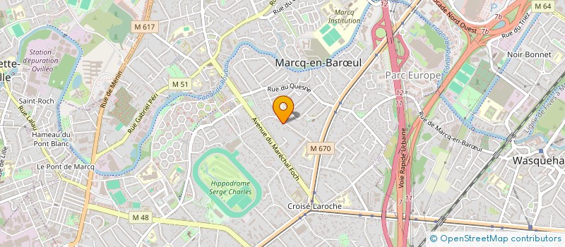 localisation de l'entreprise DES GENS DES TALENTS à MARCQ-EN-BARŒUL