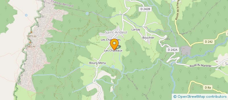 localisation de l'entreprise DES GENTIANES  SAINT-ANDEOL