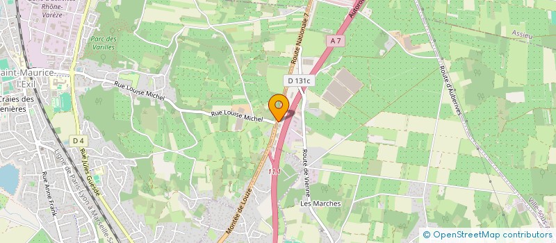 localisation de l'entreprise DES GIRONDINS  ROUSSILLON