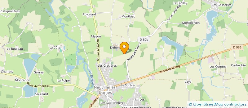 localisation de l'entreprise DES GLACIERES  NEUVILLE-LES-DAMES