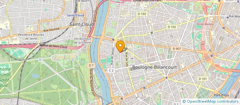 localisation de l'entreprise DES GLAISES à BOULOGNE-BILLANCOURT