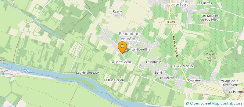 localisation de l'entreprise DES GLOUGUEIL  BEAUMONT-EN-VERON