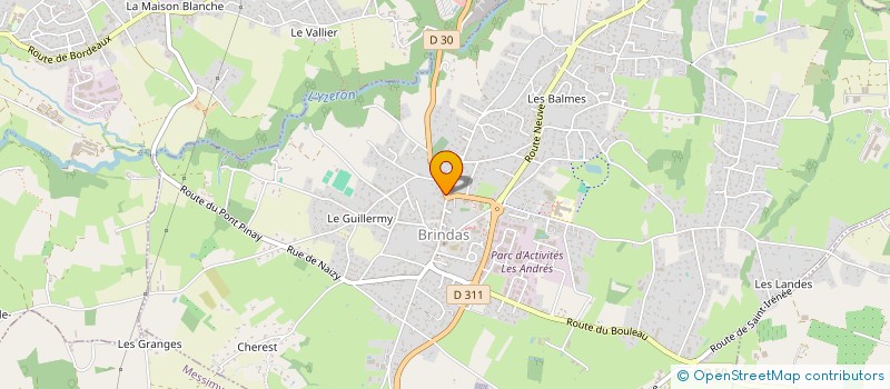 localisation de l'entreprise DES GONES  BRINDAS