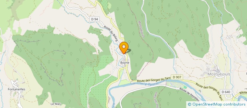 localisation de l'entreprise DES GORGES AU VIADUC  RIVIERE-SUR-TARN