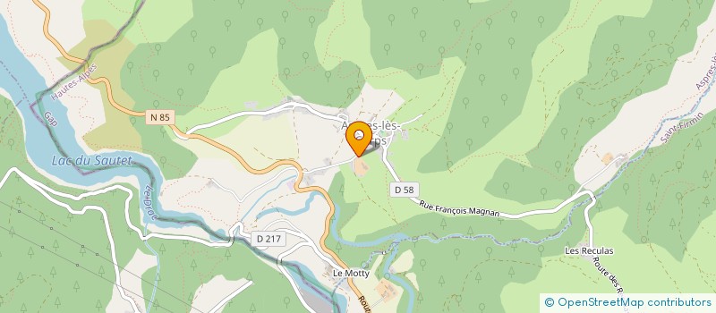 localisation de l'entreprise DES GOUDMAROUS  ASPRES-LES-CORPS