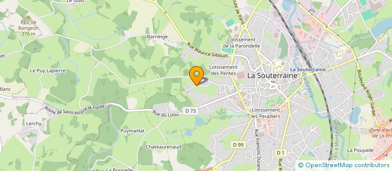 localisation de l'entreprise DES GOUGES  LA SOUTERRAINE