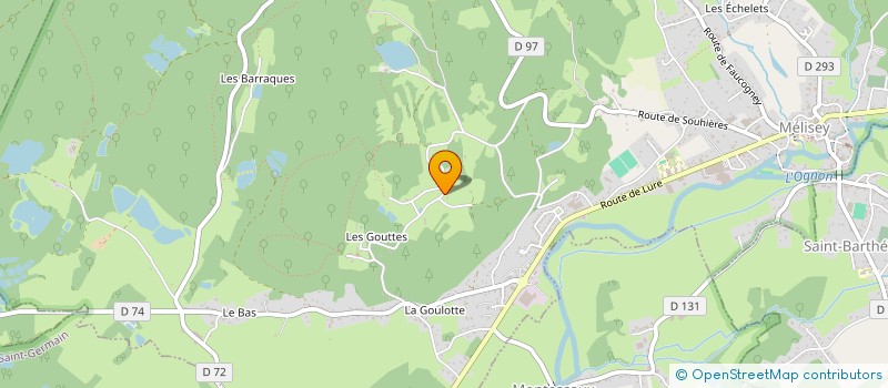 localisation de l'entreprise DES GOUTTES  MELISEY