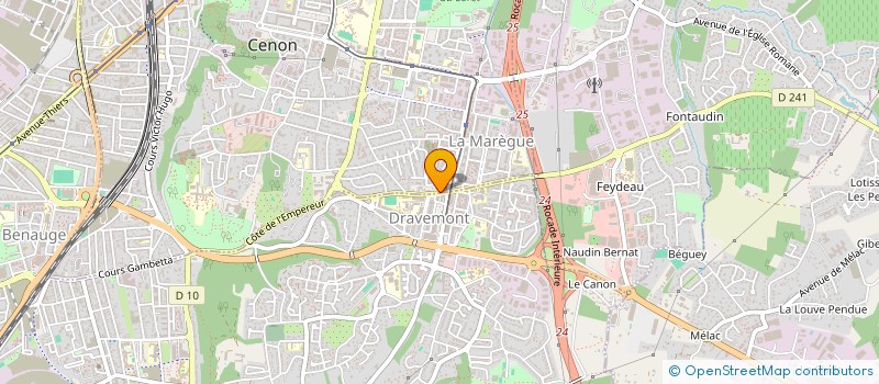 localisation de l'entreprise DES GRANDES PHARMACIES DE FRANCE  CENON