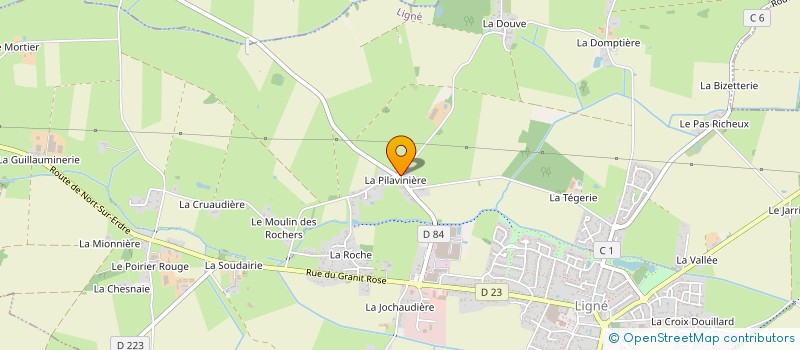 localisation de l'entreprise DES GRANDES PRAIRIES à LIGNE