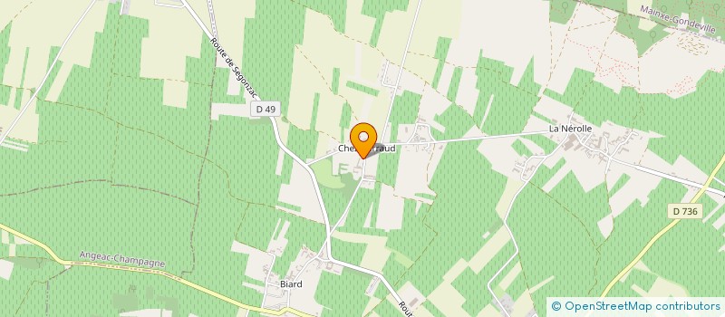 localisation de l'entreprise DES GRANDES VERSENNES à SEGONZAC