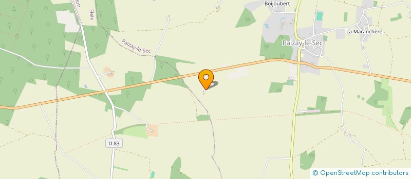 localisation de l'entreprise DES GRANDS BERGERS  PAIZAY-LE-SEC