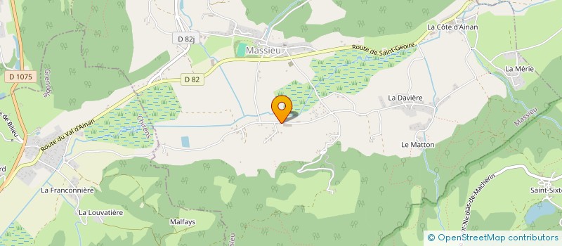 localisation de l'entreprise DES GRANDS PRES  MASSIEU