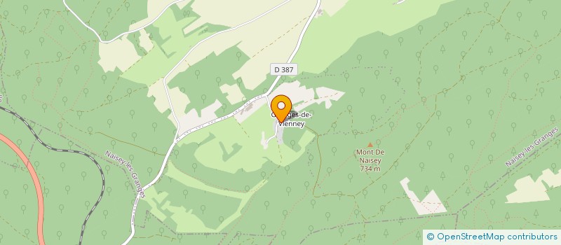 localisation de l'entreprise DES GRANGES DE VIENNEY à NAISEY-LES-GRANGES