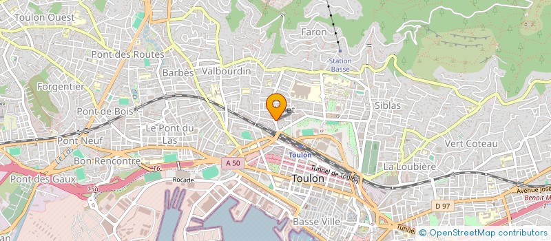 localisation de l'entreprise DES GRAPPES AUX TROUSSES à TOULON