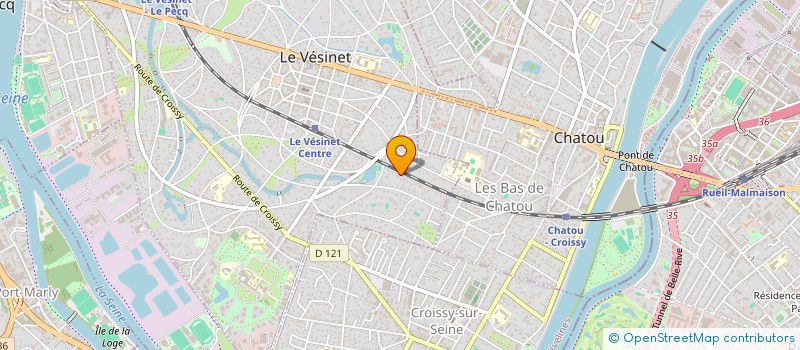 localisation de l'entreprise DES GRAVIERS  LE VESINET