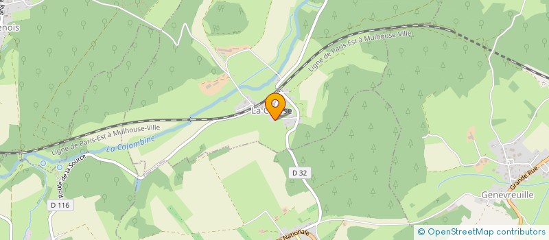 localisation de l'entreprise DES GROS CHENES  LA CREUSE