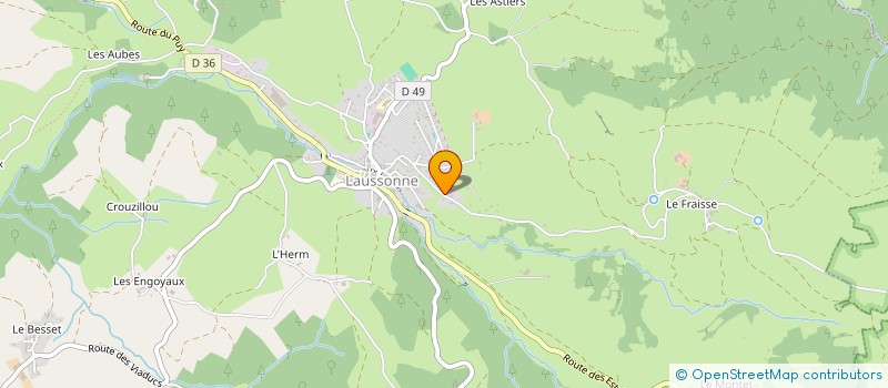 localisation de l'entreprise DES GROSEILLOUS à LAUSSONNE