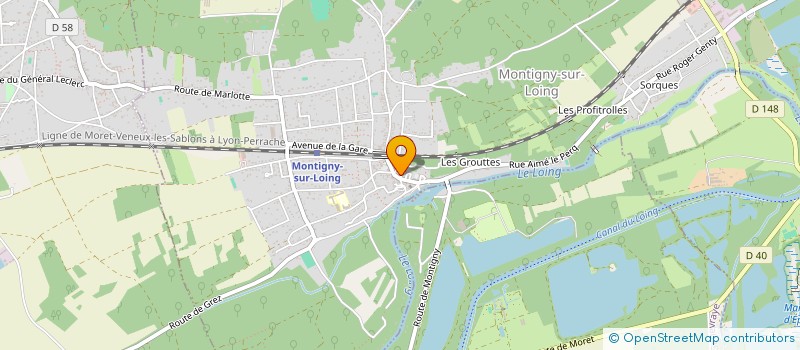 localisation de l'entreprise DES GUICHETTES  MONTIGNY-SUR-LOING