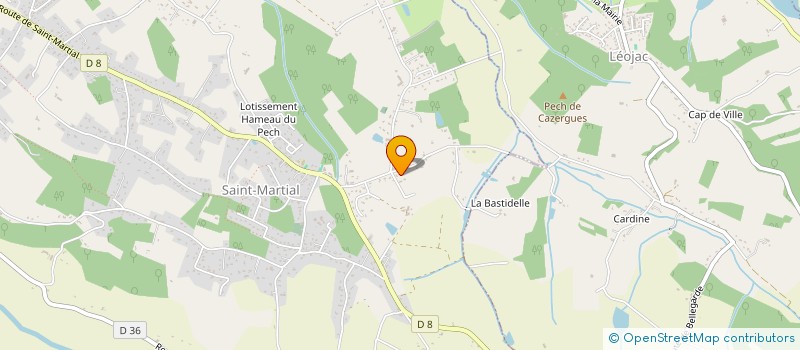 localisation de l'entreprise DES HABITANTS DE ST MARTIAL  MONTAUBAN