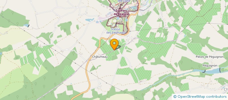 localisation de l'entreprise DES HALLES  SEIGY