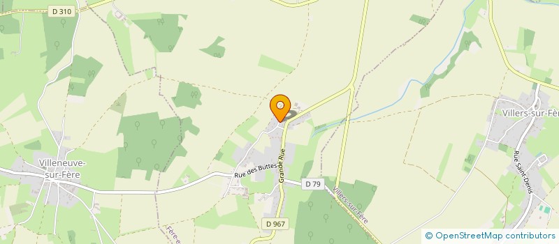 localisation de l'entreprise DES HALLES  FERE-EN-TARDENOIS