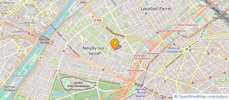 localisation de l'entreprise DES HAUDRIETTES à NEUILLY-SUR-SEINE