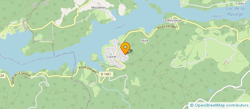 localisation de l'entreprise DES HAUTES LANDES  FRAISSE-SUR-AGOUT