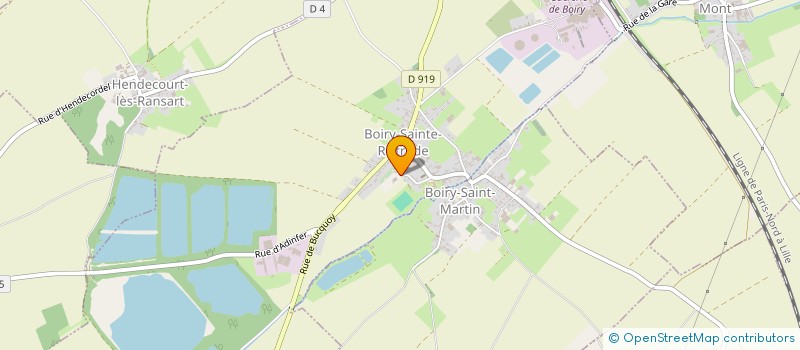 localisation de l'entreprise DES HAUTS BOCAGES  BOIRY-SAINTE-RICTRUDE