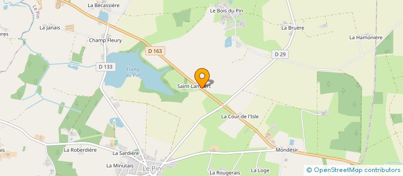 localisation de l'entreprise DES HAUTS BOIS à VALLONS-DE-L'ERDRE