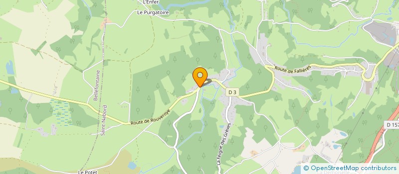 localisation de l'entreprise DES HAUTS TAMBOURS  SAINT-NABORD