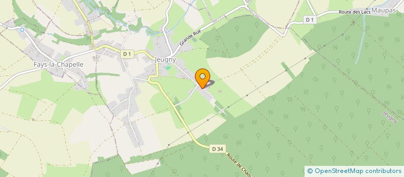 localisation de l'entreprise DES HAYERS  JEUGNY