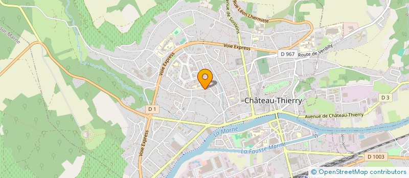 localisation de l'entreprise DES HERISSONS à CHATEAU-THIERRY