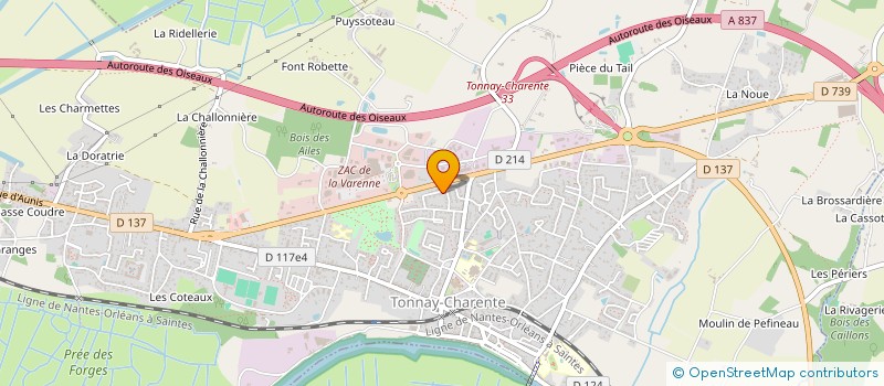 localisation de l'entreprise DES HETRES  LES ACHARDS